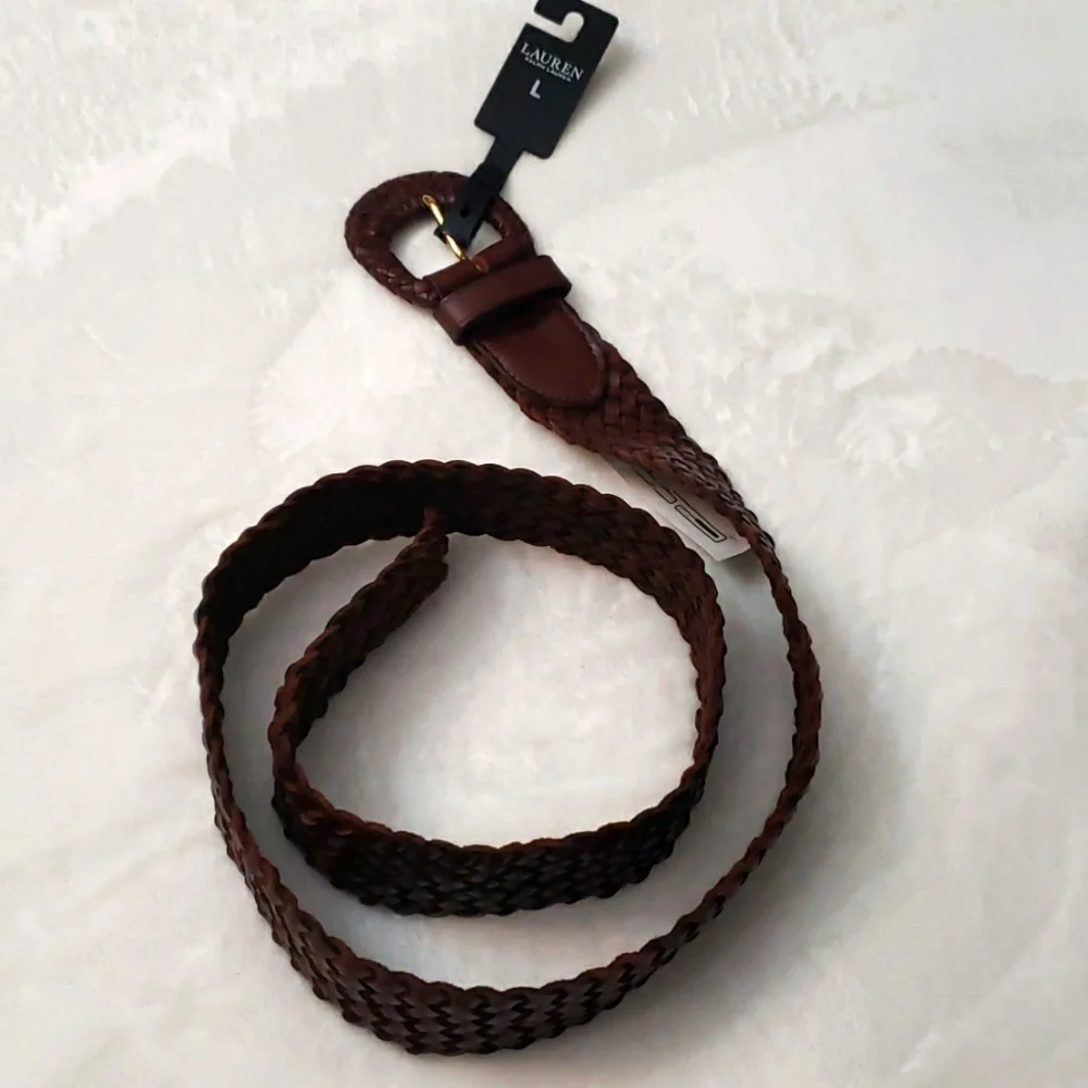 Lauren Ralph Lauren woven leather